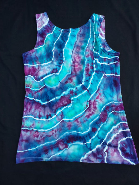 Icedye tiedye geode tank L