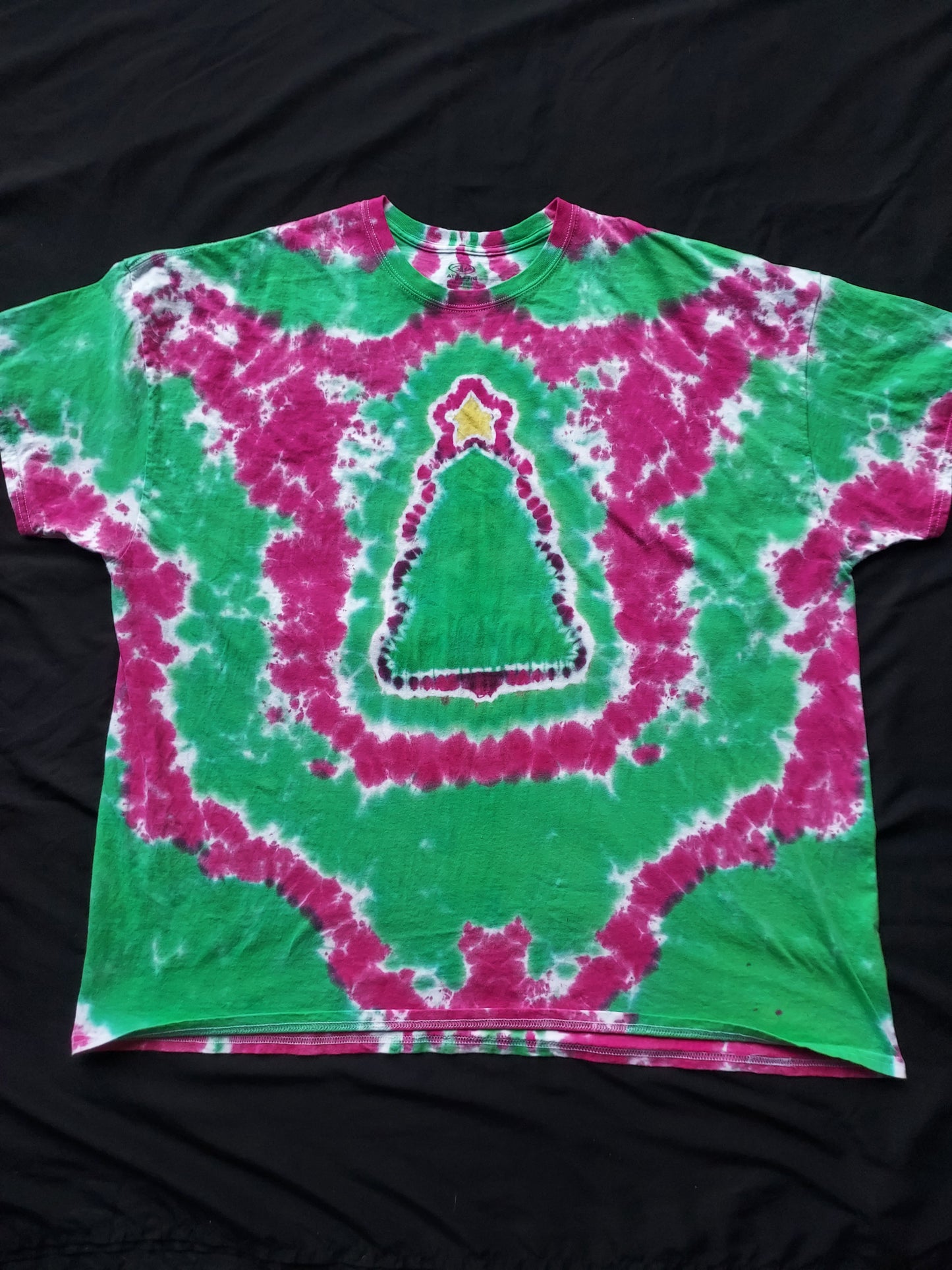 Christmas tree Tiedye shirt 4X