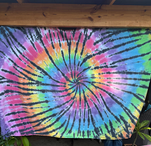 Rainbow Tiedye Blanket