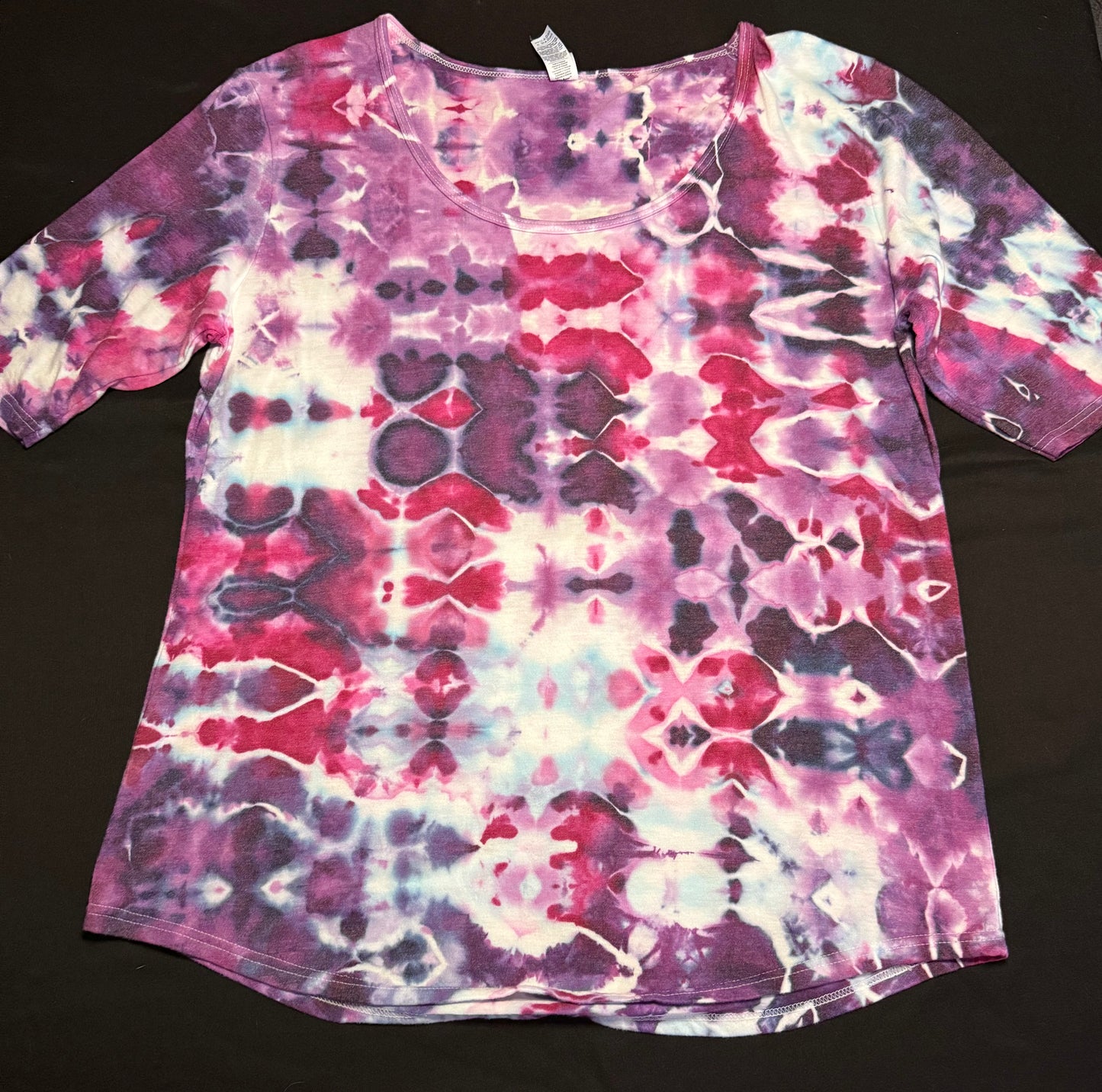 Pink/Purple Glitch Tiedye shirt