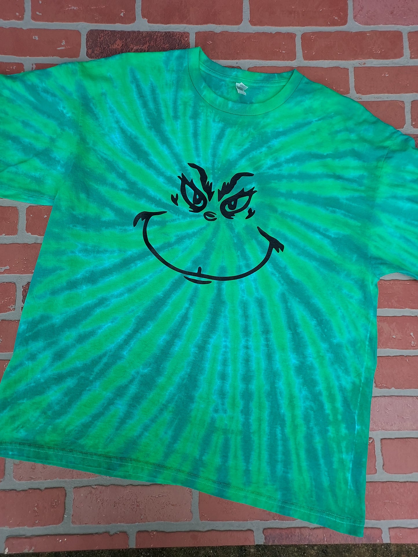 Grinch Spiral Tiedye T-shirt