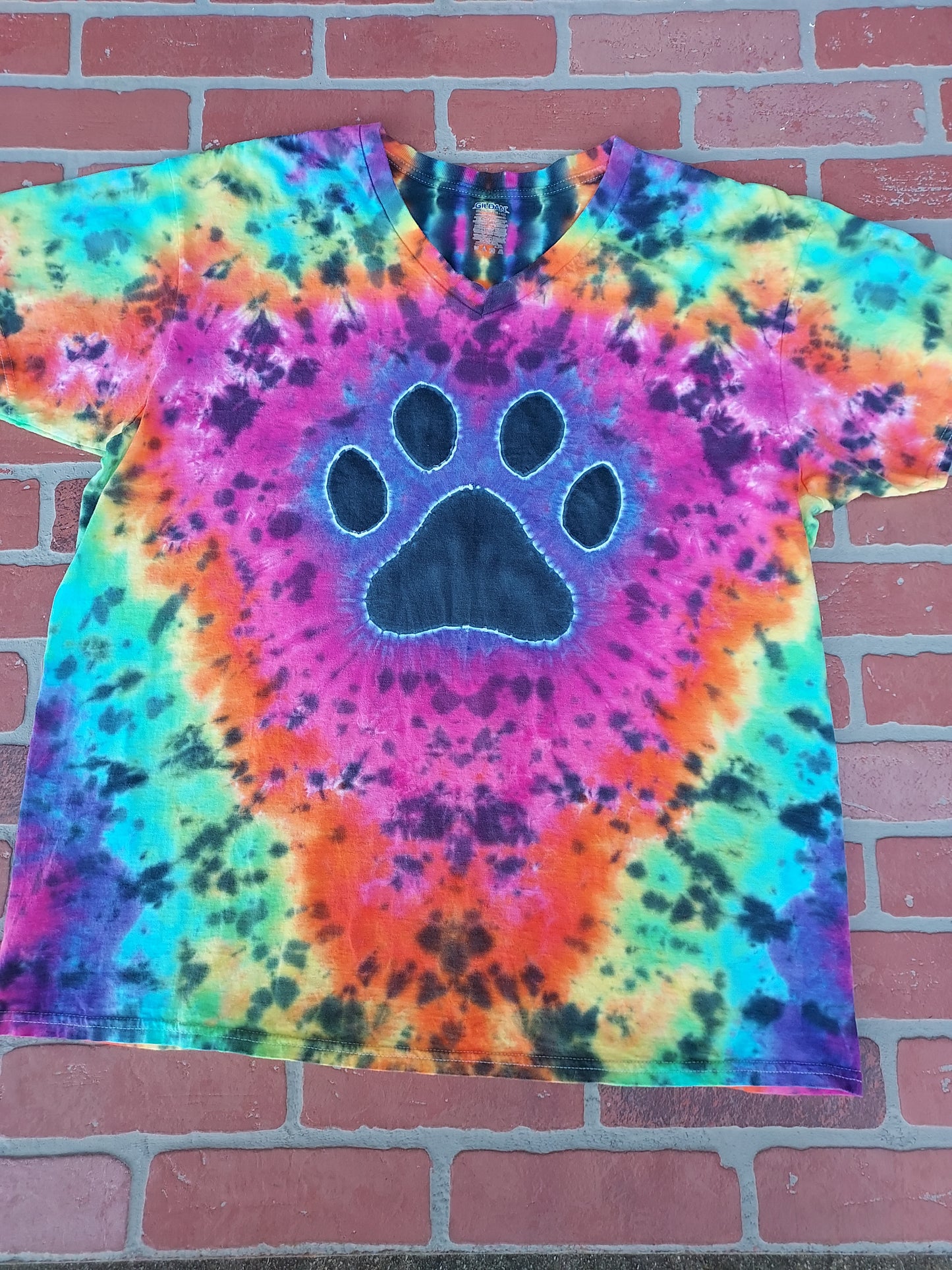 Paw print Tiedye Shirt