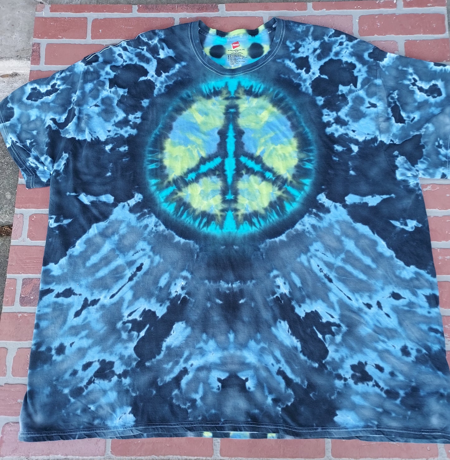 Peace sign Tiedye shirt 5XL