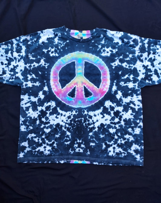 Peace sign Tiedye T-shirt 3X