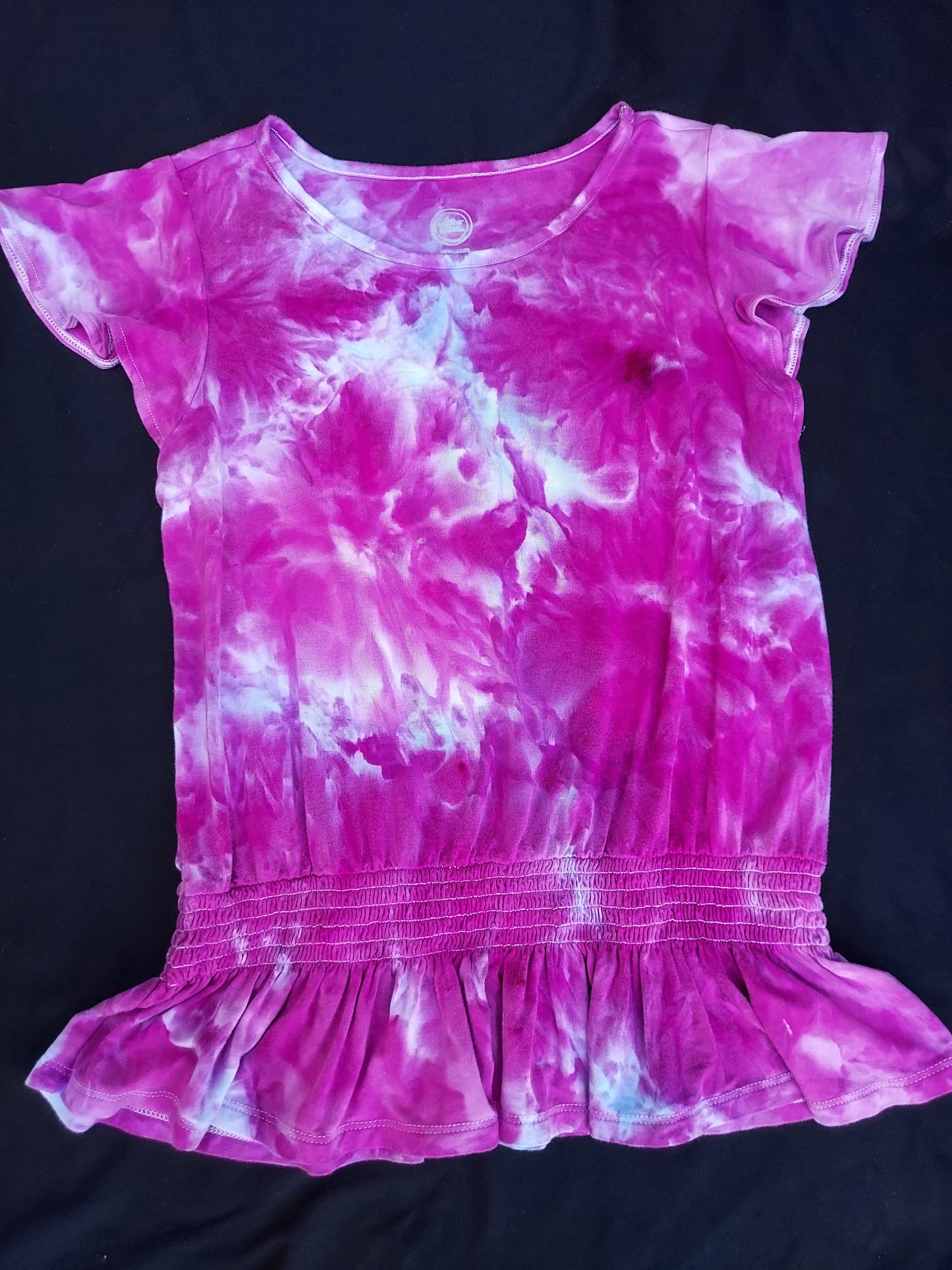 Youth Icedye peasant style tiedye shirt