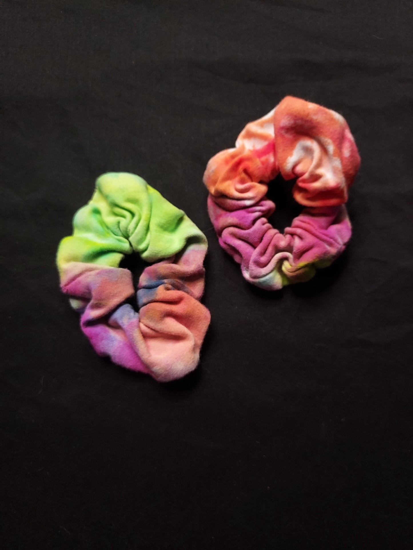 Tiedye scrunchies/ponytail holder