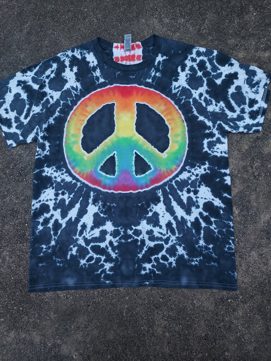 Rainbow Peace Sign Tshirt