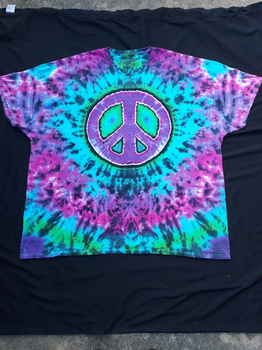 LF Peace sign Tiedye shirt