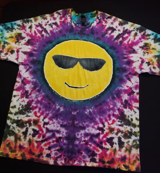 The "Cool guy" Emoji Tiedye shirt