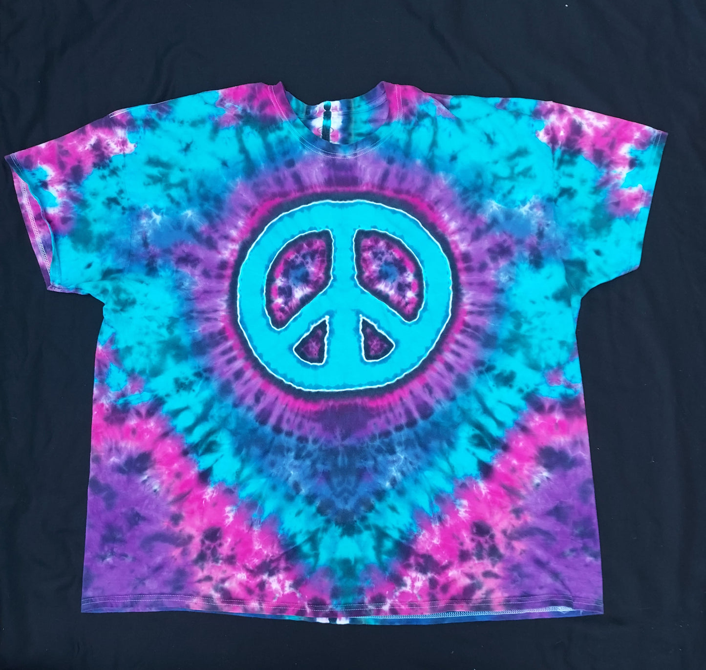 Peace sign Tiedye shirt-4X