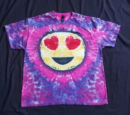 The "Heart Eyes" Emoji Tiedye shirt