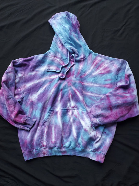 Purple Ice Spiral Hoodie - 2X