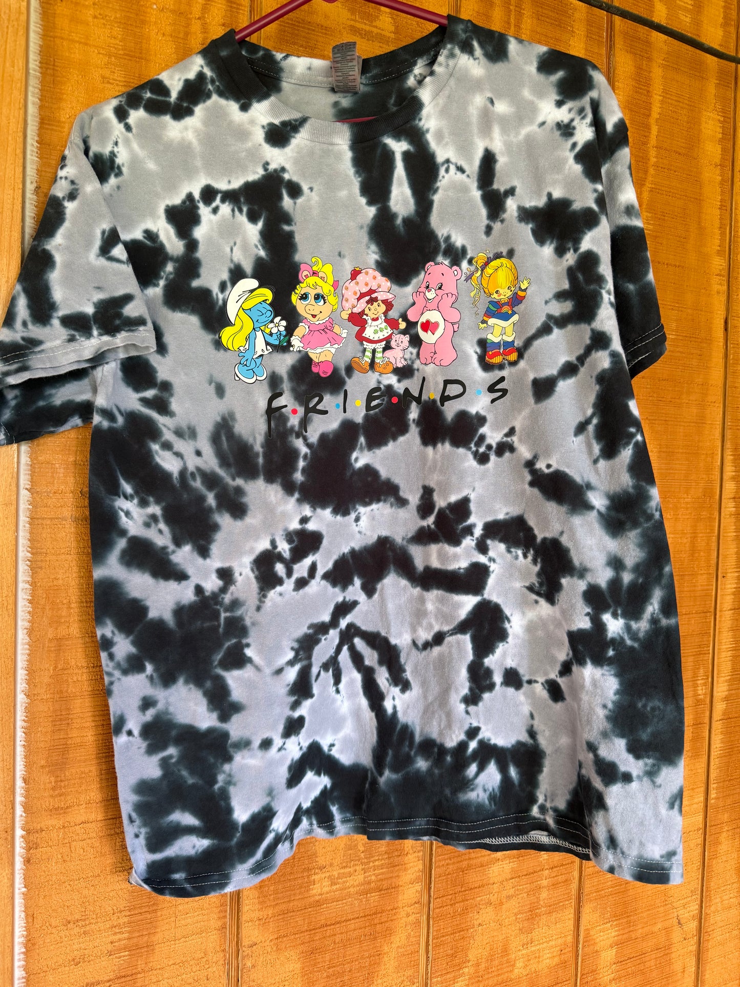 Friends tiedye blk/gry