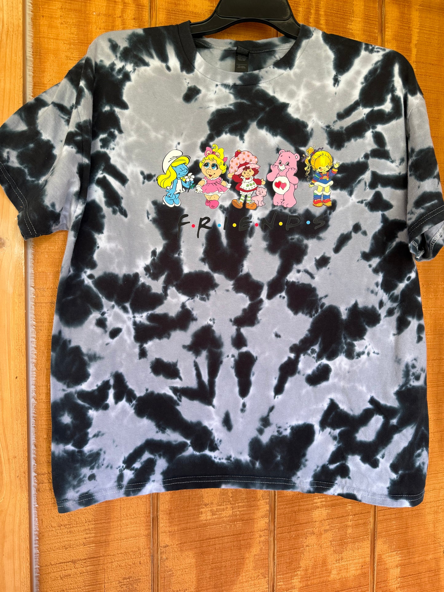 Friends tiedye blk/gry