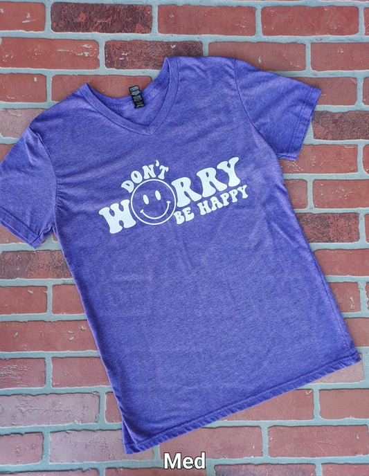 Don't worry Be happy tee M