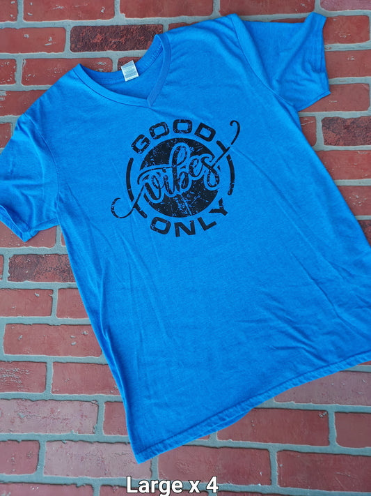 Good Vibes Only tee Lg