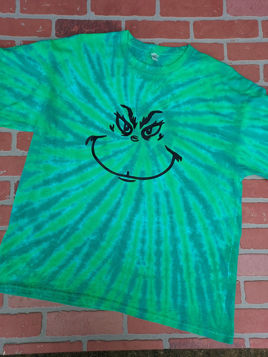 Grinch Spiral Tiedye T-shirt